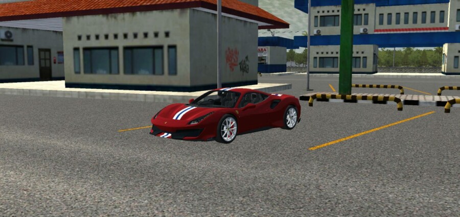 Download MOD BUSSID Ferrari 488 Pista