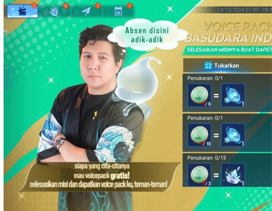 7 Cara Mendapatkan Voice Pack Windah Basudara Gratis